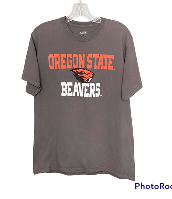 Oregon State University Shirt Adult Medium Brown Beavers College Sports Team
