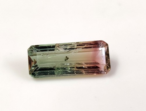 4.15 Cts, Natural Bio Colour Tourmaline Baguette Cut Size 6.20x15mm Gemstone - Picture 6 of 12
