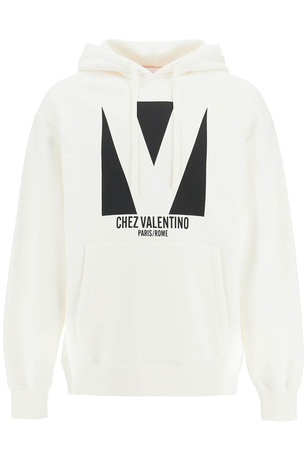Толстовка с капюшоном Chez Valentino VALENTINO GARAVANI мужская Tg. M 6V3MF28NAQA A03 БЕЛАЯ