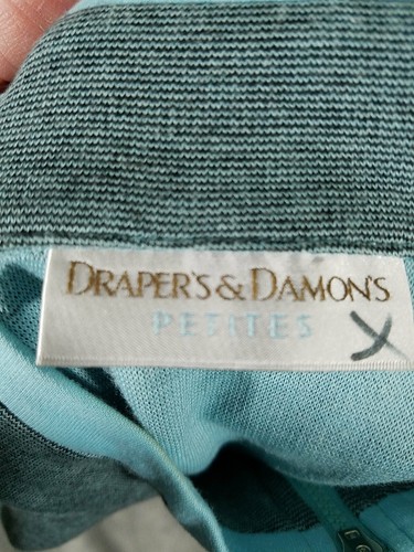 Chaleco Drapers and Damons Mujer Pequeño Medio Azul Claro Bolsillos con Cremallera Informal - Imagen 3 de 6