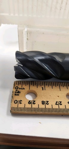 Corner rad endmill 1" dia carbide endmill Ext Reach End Mill, 6" OAL .1R USA - Picture 2 of 8