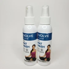 (Lot of 2) Evolve by GAIAM Yoga Mat Wash Spray 4 fl oz each