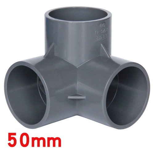 PVC 3-Way Equal Connector Socket 20/25/32/40/50mm Pressure Pipe Fittings 3 Color - Picture 23 of 23