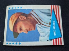 1961 Fleer Baseball Greats Card # 7 Dave Bancroft - Philadelphia A's (VG/EX)