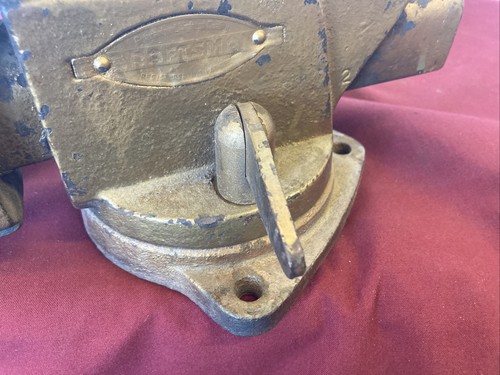 Craftsman Bullet Nose Swivel Bench Vise 4" Wide Jaws 1940's-50's Model No. 5169 - Picture 11 of 12