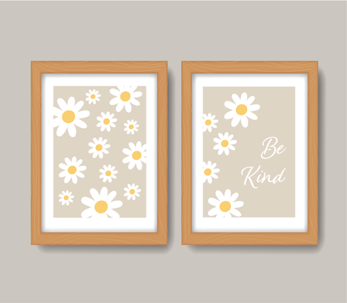 Daisy Nursery Print | Be Kind Quote | Pink | Girls Bedroom | Floral | Baby Gift - Picture 12 of 14