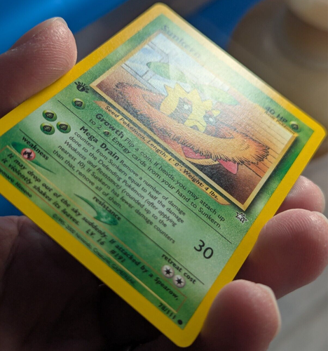 2000 Sunkern #78 Neo Genesis Regular Pokemon Card Common 1st Edition - Picture 7 of 9