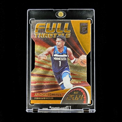Anthony Edwards Orange Die Cut -  2022-23 Donruss Elite Full Throttle Insert #2