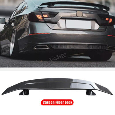 46'' GT-Style For Honda Accord Sedan Carbon Style Rear Trunk Spoiler Lip Wing
