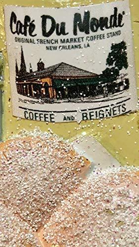 New Orleans Christmas Ornament Coffee and Beignets Beignet Mardi Gras NOLA Ornam - Picture 6 of 11