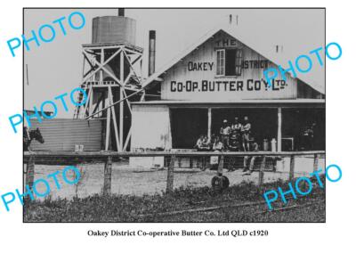 OLD 6 x 4 PHOTO QLD OAKAY DISTRICT DAIRY CO-OP BUTTER FACTORY c1920