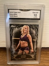 Alexa Bliss 2015 Topps WWE Undisputed NXT Prospect Black /99 GMA 10 Mint Graded