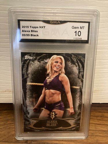 Alexa Bliss 2015 Topps WWE Undisputed NXT Prospect Black /99 GMA 10 Mint Graded - Picture 1 of 4
