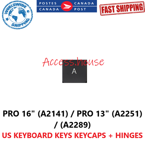 New US Keyboard Keys Keycaps Clips Hinges for Macbook Pro A2141 / A2251 / A2289 - Afbeelding 61 van 134