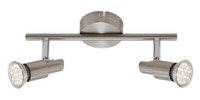 Led Deckenleuchte Spotleuchte Dreh-& Schwenkbar 2Xgu10 6W Matt-Nickel Briloner