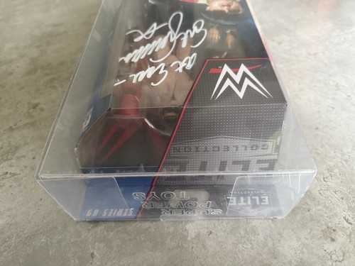 SGT SLAUGHTER SIGNED MATTEL WWE ELITE SERIES 89 IN PROTECTOR CASE - Picture 5 of 7