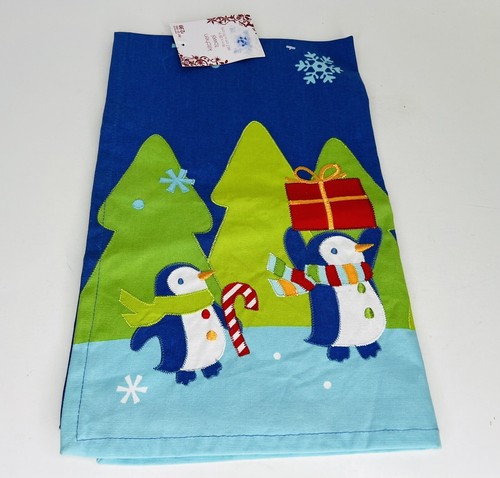 Mixed Set Christmas Kitchen Decor Penguin Snowflakes Potholder Towel Runner - Picture 4 of 8