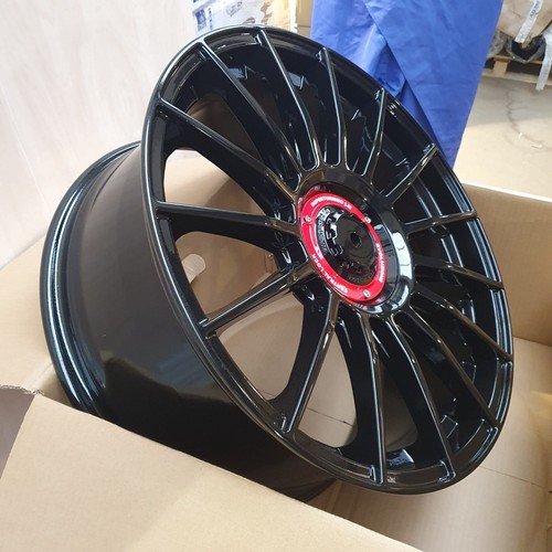 4x Dare ST2 19x8.5 5x108/112 et45 73.1CB Gloss Black | NEW | Golf AUDI VW FORD - Picture 2 of 6