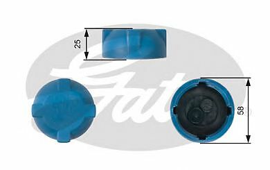 GATES RADIATOR CAP for AUDI 80 Avant 2.0 E 1992-1996 - Picture 2 of 8