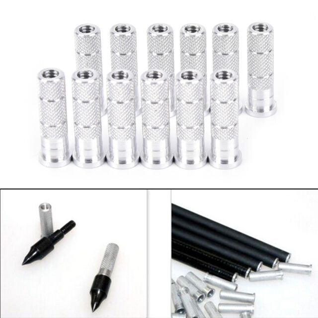 12x 6.2mm Silver Aluminum Archery Insert Base Replace for Arrow Shaft Pr.EW 12x 6.2mm Silver Aluminum Archery Insert Base Replace for Arrow Shaft Pr.EW