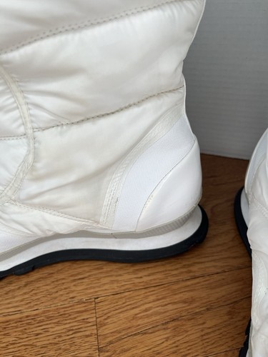 Stella Mccartney Adidas White Snow Winter Boots Women's Sz 9 M Puffer Thinsulate - Picture 14 of 20