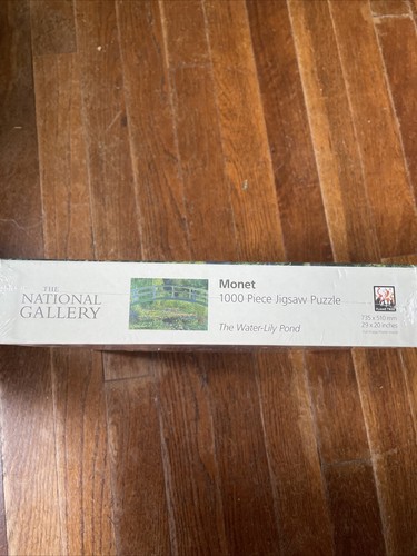 National Gallery Monet The Water-Lily Pond 1000 Piece Jigsaw Puzzle New & Sealed - Picture 3 of 3