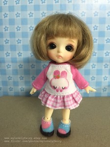Pang ju and same size 1//12BJD #LW020 Outfit for Lati White