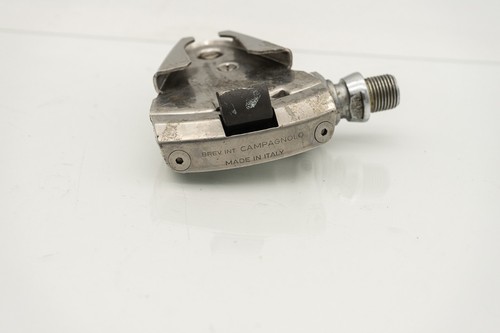 CAMPAGNOLO RECORD SGR 1 CLIPLESS PEDALS VINTAGE SPD ROAD BIKE OLD BICYCLE SILVER - Picture 9 of 10