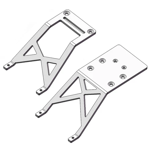 Placa de deslizamiento trasera delantera de aluminio para Traxxas 2x2 Stampede Monster Truck piezas 3623 - Imagen 3 de 14