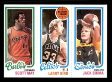 1980 Topps Basketball #103 May Bird Sikma NM *e3
