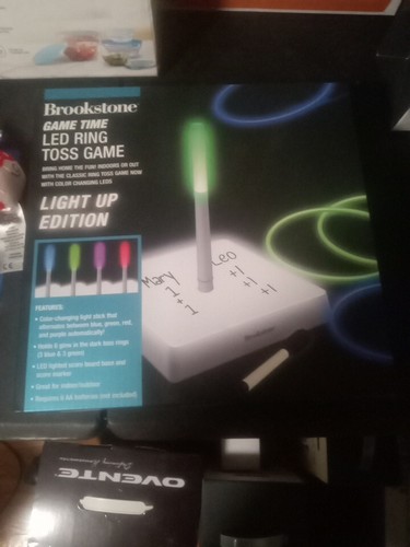 Brookstone LED Ring Toss Game Light Up Edition Color Changing New - Picture 1 of 3
