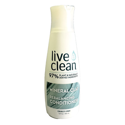 Live Clean Mineral Clay Rebalancing Conditioner 97% Plant Derived 12oz