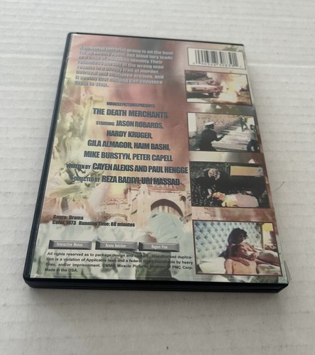 The Death Merchants DVD With Jason Robards Action Movie Cult Classic - Picture 9 of 14