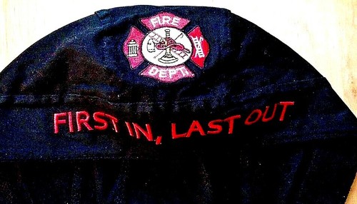 SOMBRERO ENVOLVENTE DE MOTOCICLISTA BOMBERO BORDADO Motociclista Maltés Cruz Calavera Gorra - Imagen 4 de 5