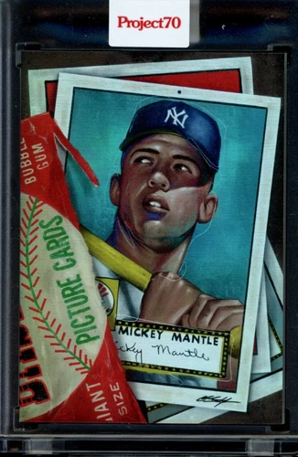 2021 Topps Project 70 Card #624 Mickey Mantle 1952 Chuck Styles Rainbow Foil /70