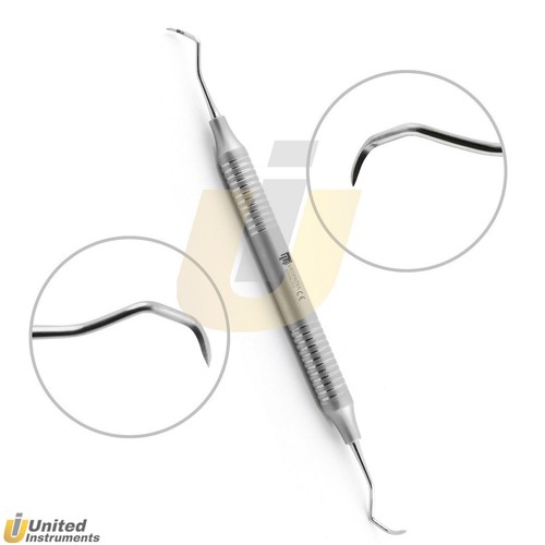 Dental Sickle Scaler #204S Hygiene Posterior Hygiene Curette Double Ended - Picture 3 of 3