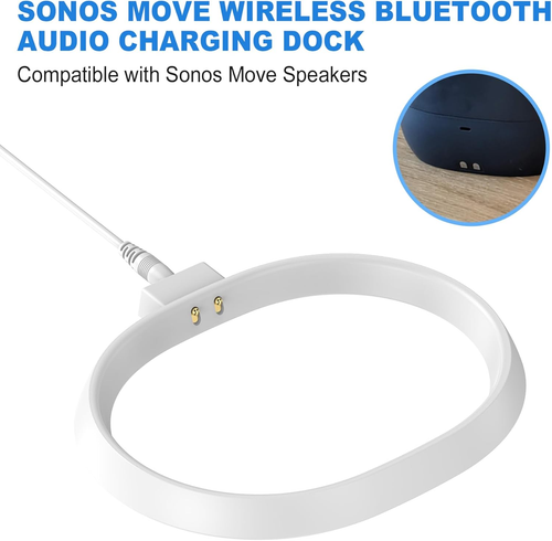 Base de carga para Sonos Move Gen 2ª y 1ª con adaptador de 45W (blanco) - Imagen 5 de 12