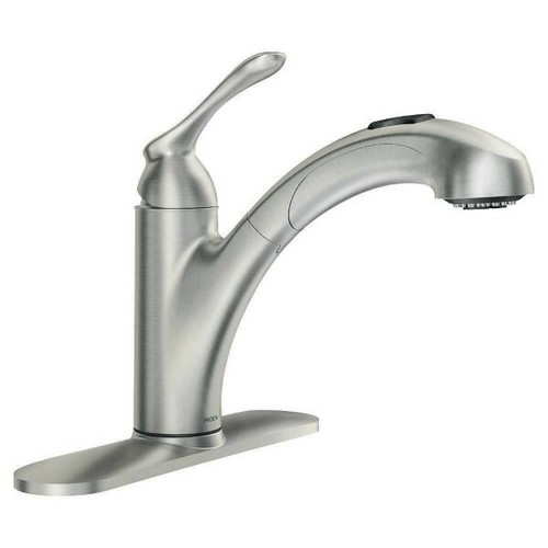 MOEN CANADA 1Handle Pull-Out Sprayer Kitchen Faucet w/Power Clean in Spot - Bild 15 von 20