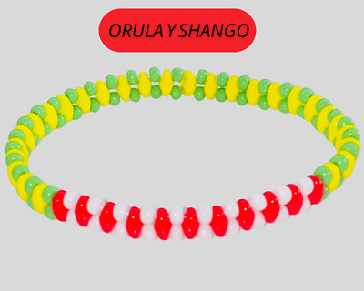 ILDE ORULA Y SHANGO.RELIGION YORUBA.SANTERIA.ORISHAS BRACELET