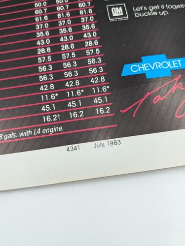 Original 1984 Chevrolet Camaro Dealer Sales Brochure 15pgs Full Color Booklet - Picture 10 of 10