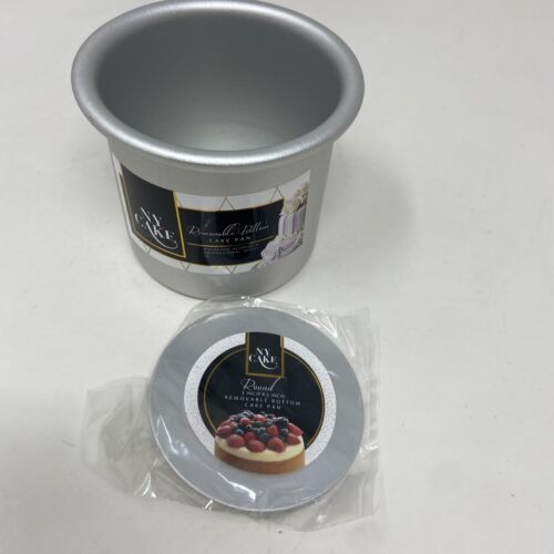 N.Y. Cake Removable Bottom Round Cake Pan Anodized Aluminum 3” x 3” Professional - Picture 4 of 7