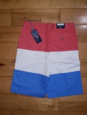 Boys Youth Vineyard Vines Tri Color Club Shorts New NWT Size 18 30" x 11"