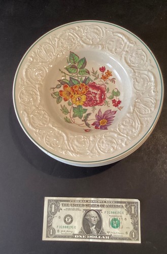 10 Vintage Wedgwood Patrician Soup Dish With Vines, Leaves And Flowers - Picture 2 of 5