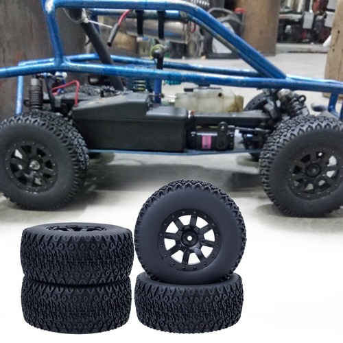 1/10 Komplett Räder Gummi Reifen 12mm Hex für RC Truck Redcat HSP Traxxas HPI - Bild 2 von 16