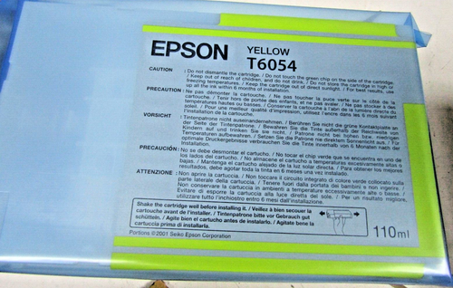 🔥 NEW GENUINE EPSON T6054 YELLOW K3 INK CARTRIDGE STYLUS PRO 4880/4800 110ml - Picture 9 of 9