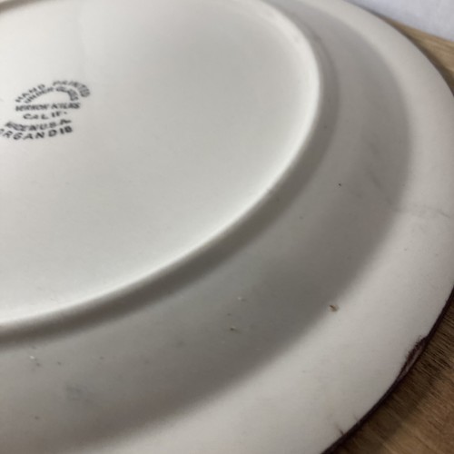 Vernonware Organdie Dinner Plate Hand Painted Vernon Kilns - Picture 6 of 7