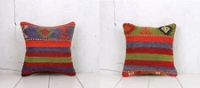 Kilim Pillow Cover SET of 2 pcs 15.75" x 15.75" FREE Fast Shipment 04415