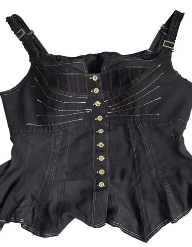 Rarissime bustier noir glamour chic Marithé et François Girbaud - Imagen 3 de 12