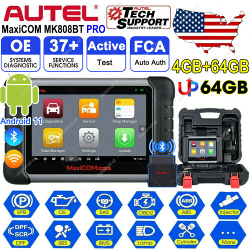 Autel MaxiCOM MK808BT PRO OBD2 Car Diagnostic Scanner Full System Bi-Directional - Picture 1 of 19