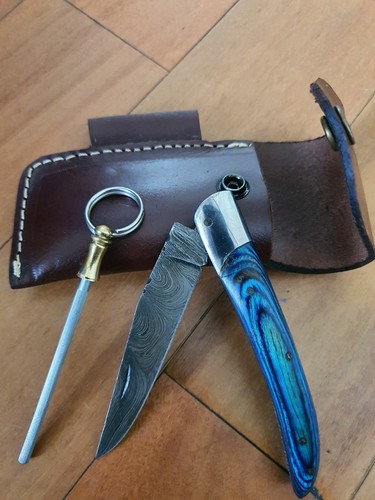 Pocket Knife Hunting Fishing Outdoors Camp Hike Survival blade camping steel - Picture 7 of 8